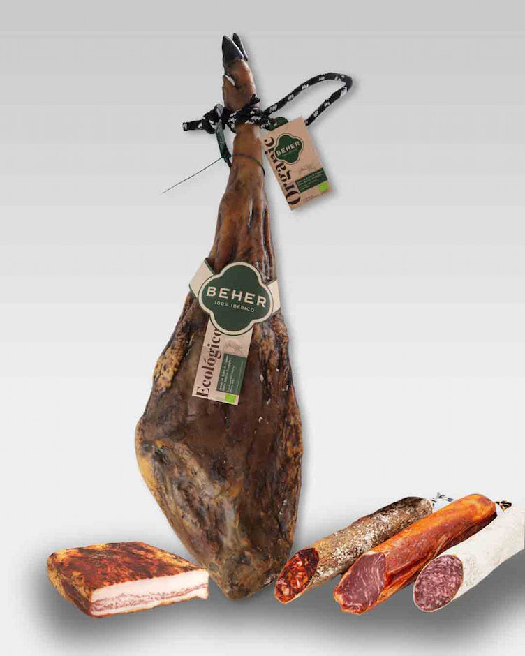 Lote Jamón de Cebo de Campo 100% ibérico Ecológico