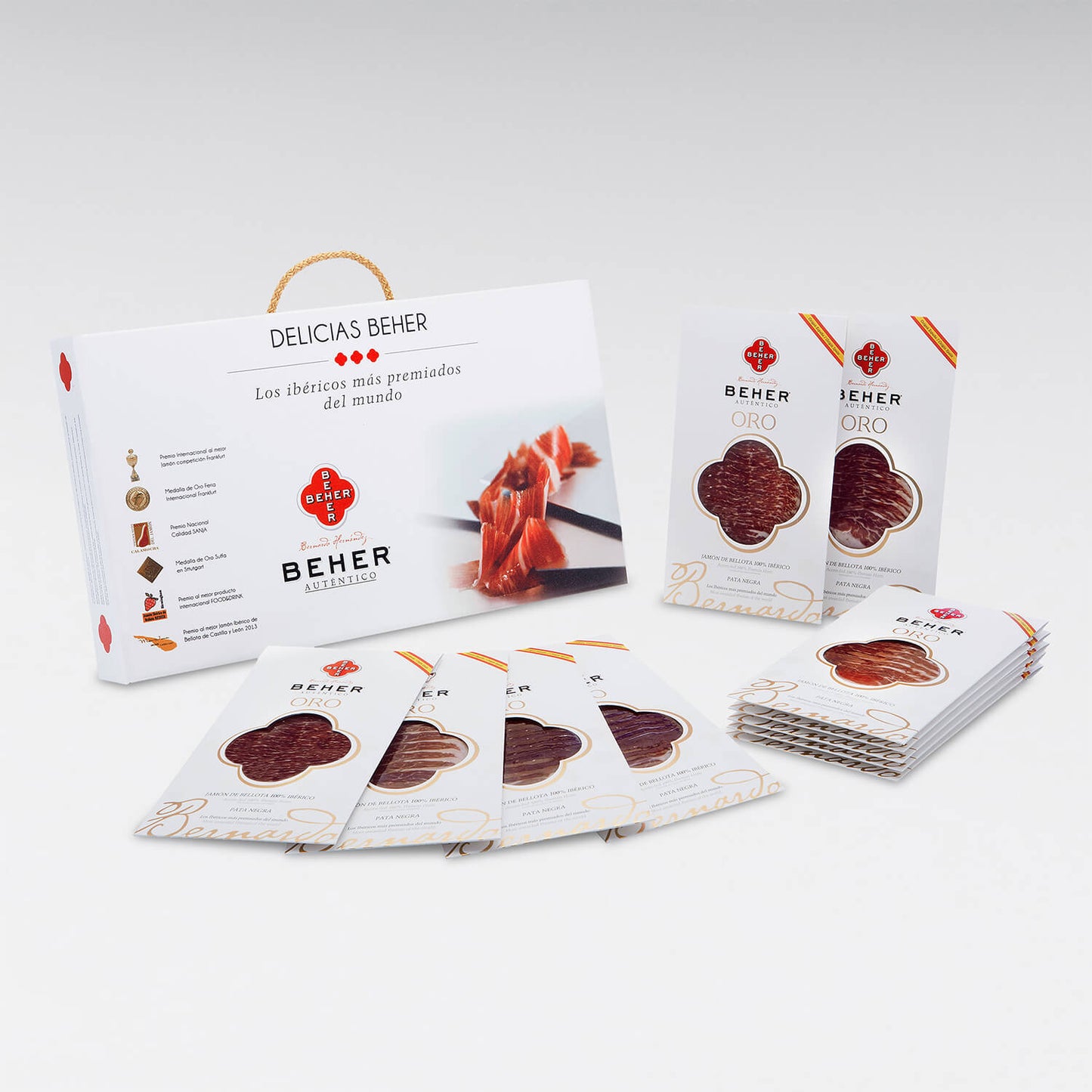 Geschnittener 100 % iberischer Eichelmastschinken „Pata Negra“ | GOLD