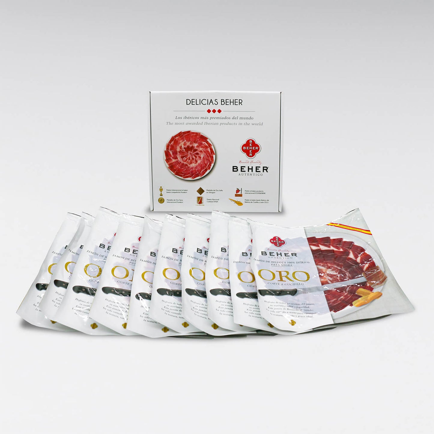 Prosciutto di ghianda 100% iberico affettato “Pata Negra” | ORO