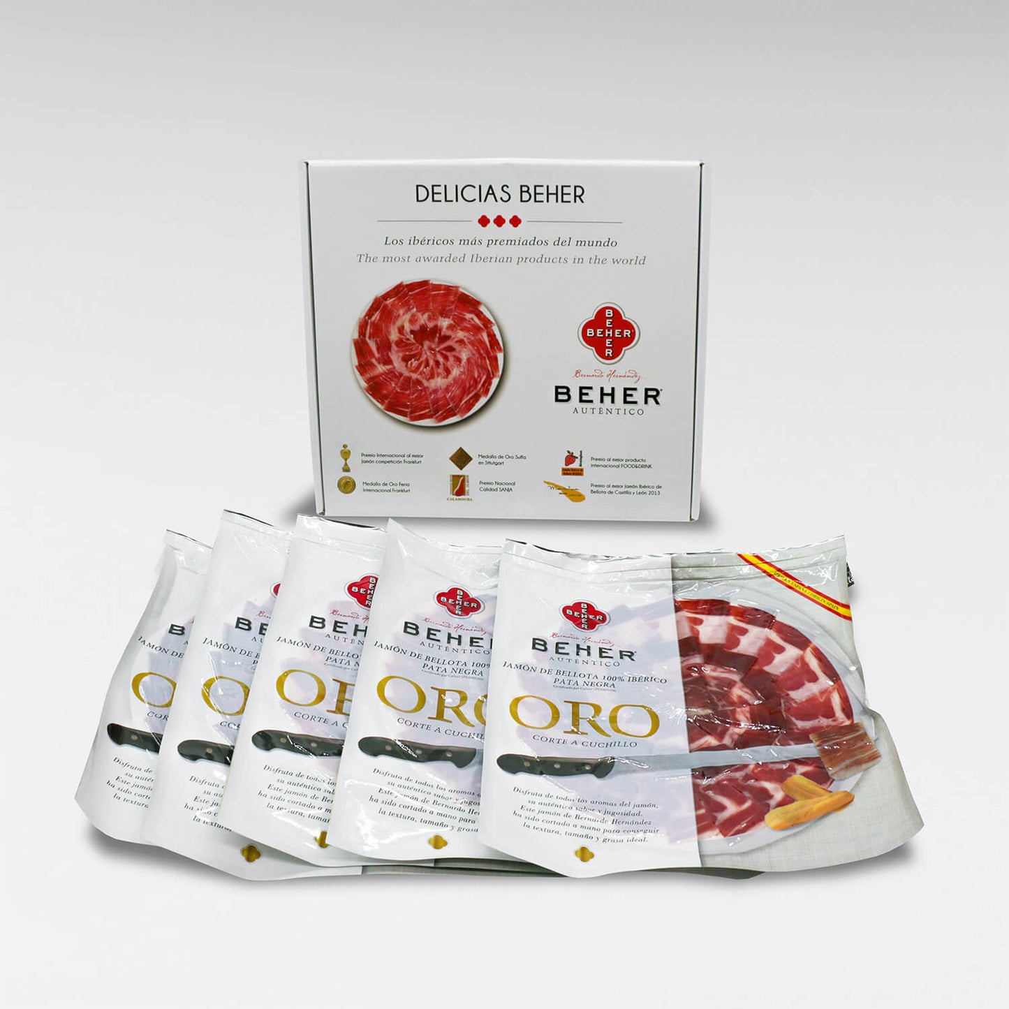 Prosciutto di ghianda 100% iberico affettato “Pata Negra” | ORO