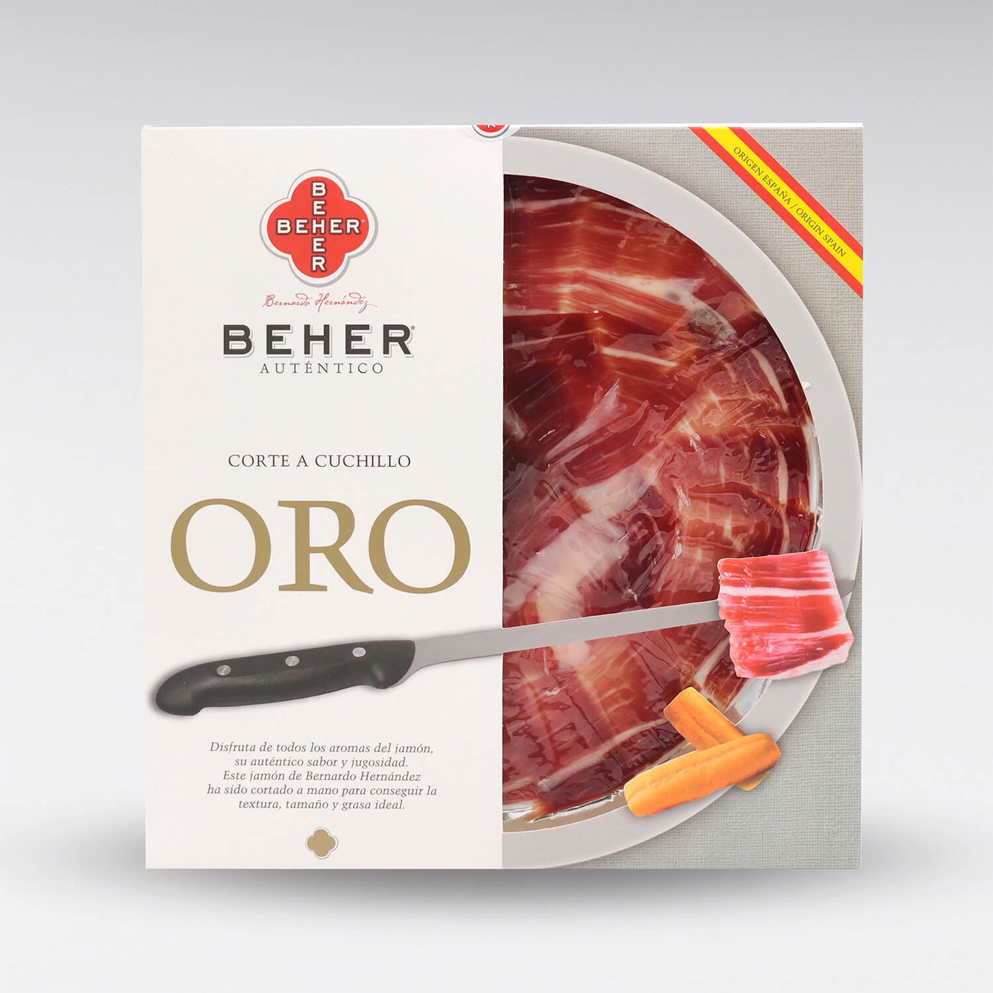 Prosciutto di ghianda 100% iberico affettato “Pata Negra” | ORO