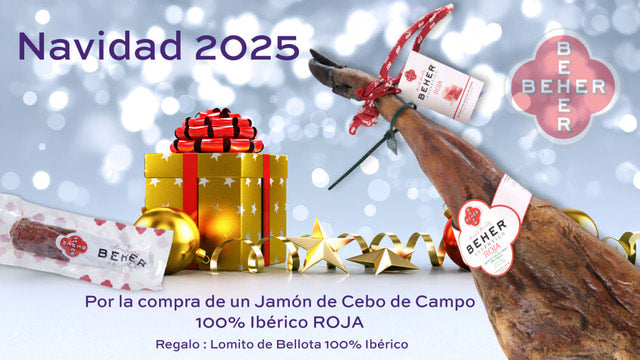Lote Jamón de Cebo de Campo 100% Ibérico “ROJA”