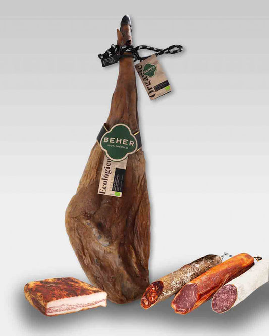 Lote Jamón de Bellota 100% ibérico Ecológico Pata negra
