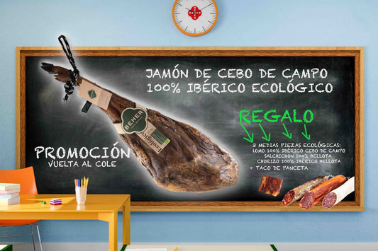Lote Jamón de Cebo de Campo 100% ibérico Ecológico