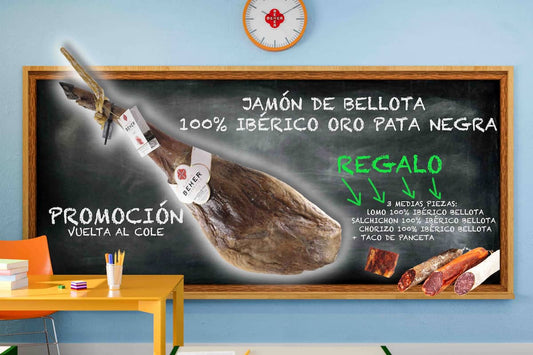 Lote Jamón de Bellota 100% ibérico ORO Pata negra